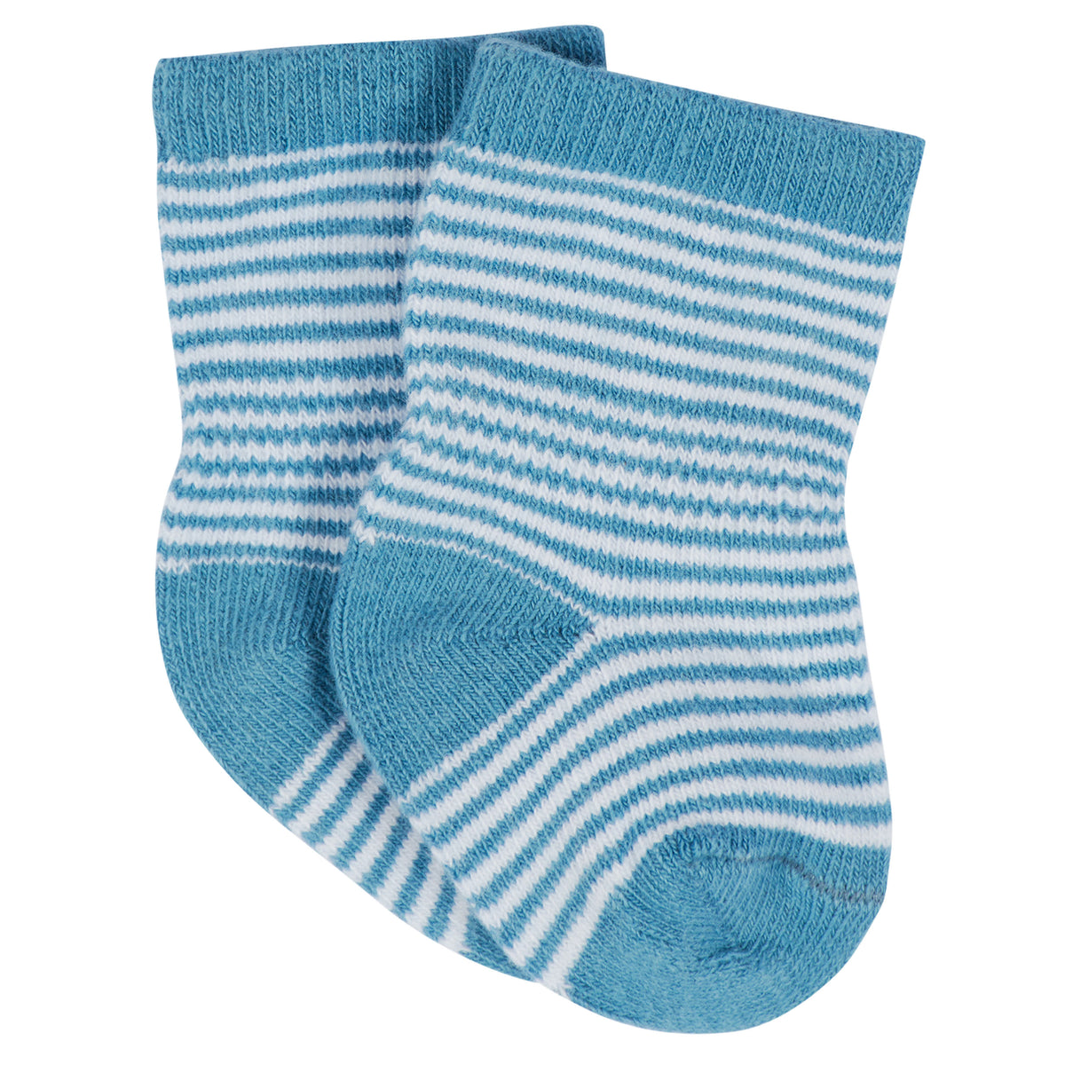 12-Pack Baby & Toddler Boys Construction Zone Jersey Crew Wiggle Proof Socks, view 10
