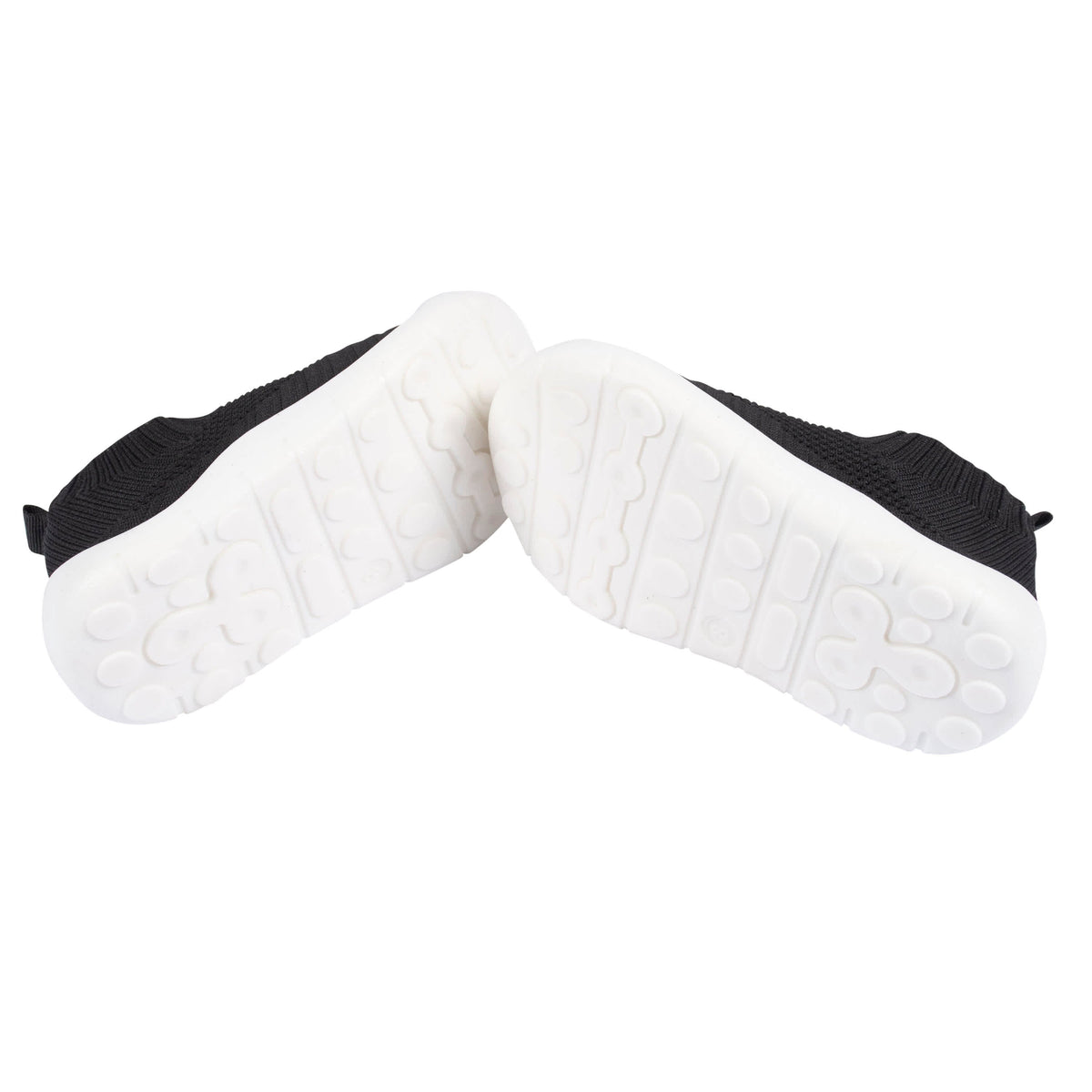 Infant & Toddler Boys Black Stretchy Knit Slip-On Sneaker, view 4