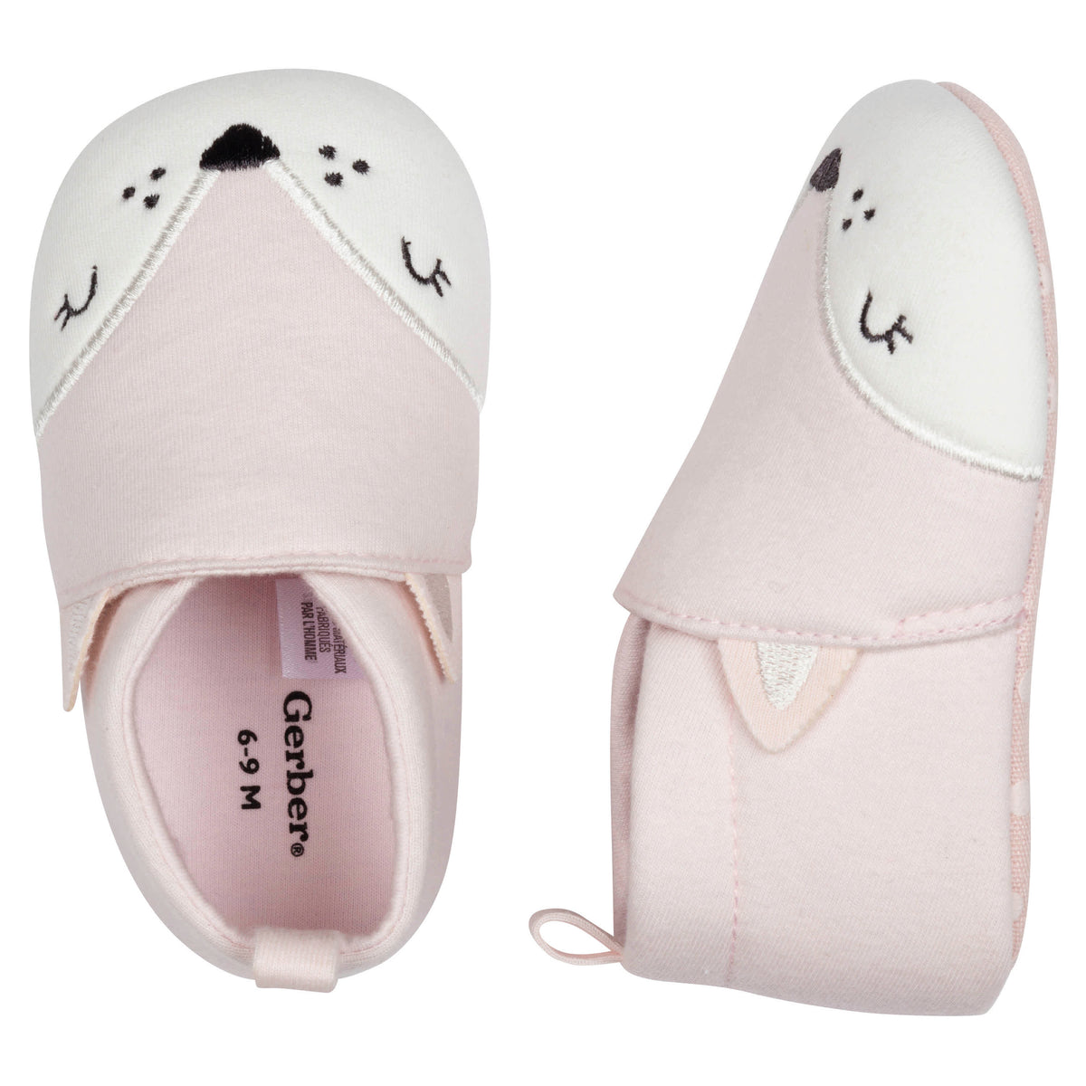 Baby Girls Kitty Jersey Shoes, view 2
