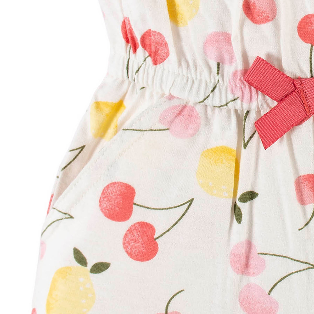 CASE of 2-Pack Toddler Girls Cherry Floral Romper, view 11
