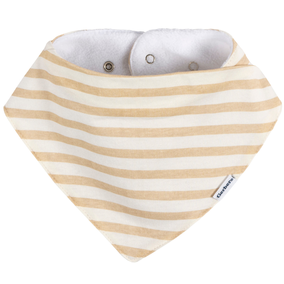 10-Pack Baby Neutral Multi Grey Bandana Bib, view 10