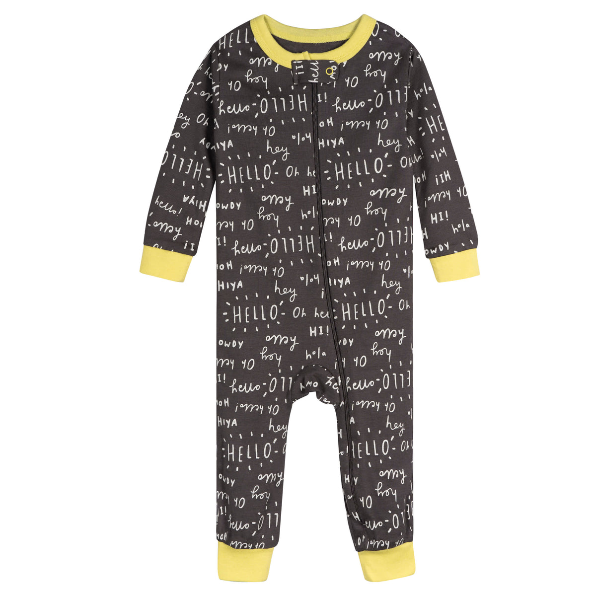 3-Pack Baby Neutral Goodnight Footless Pajamas, view 4