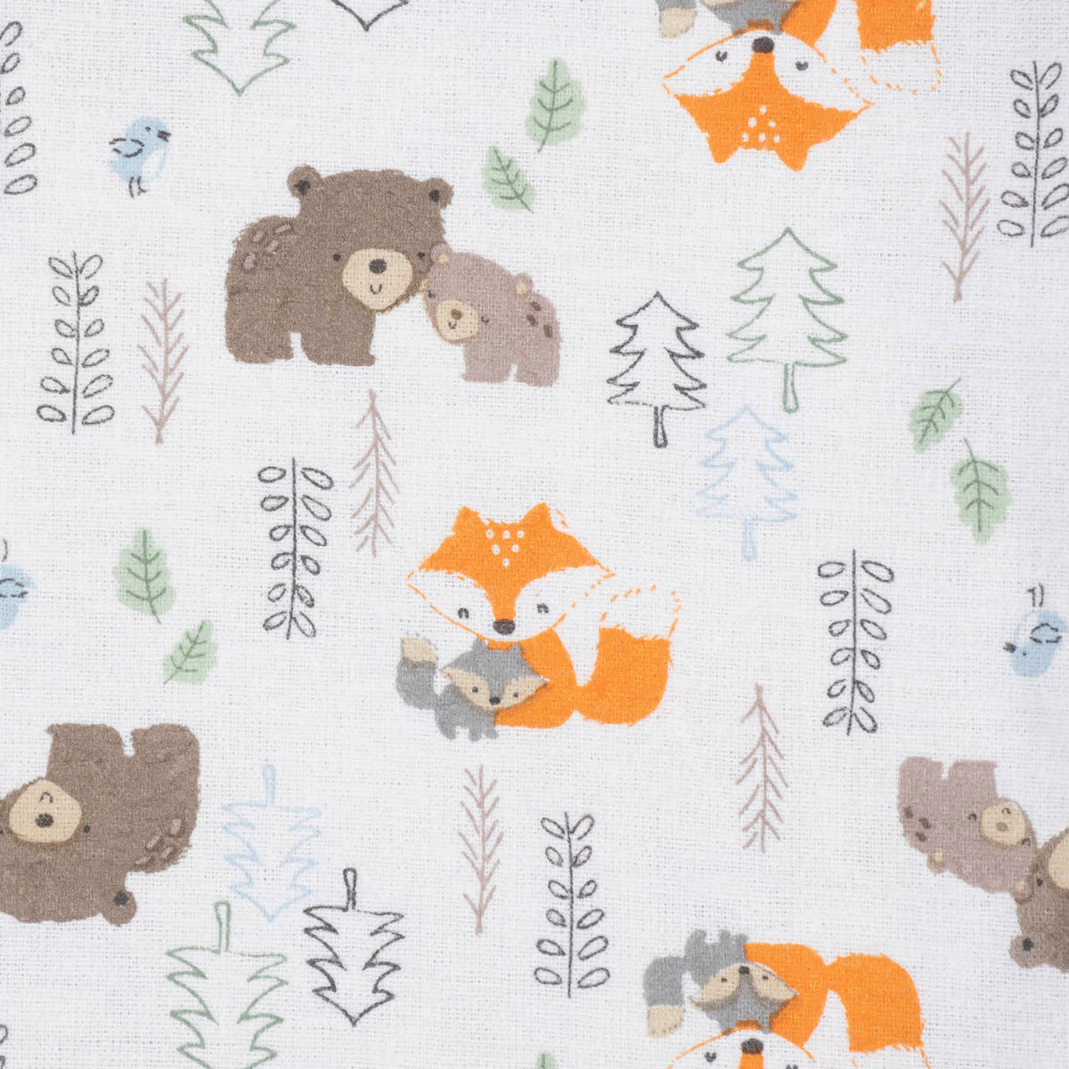 5-Pack Baby Boys Woodland Flannel Receiving Blankets, view 5