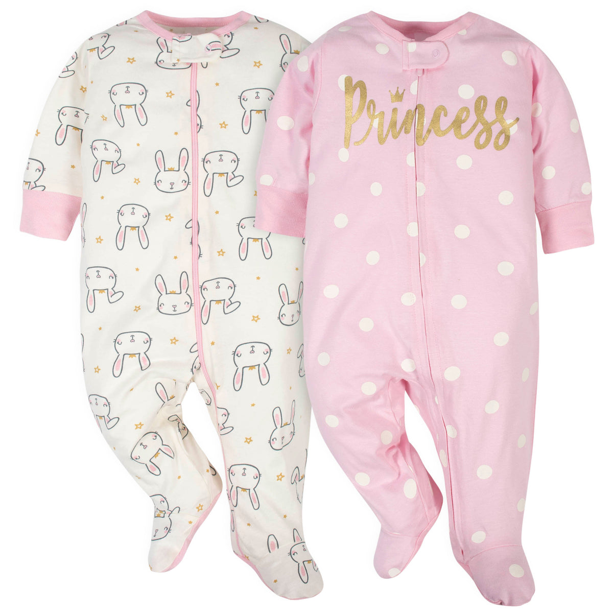 2-Pack Baby Girls Princess Sleep 'N Plays
