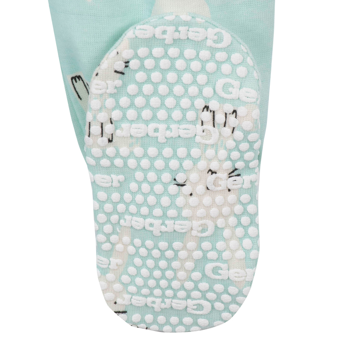 2-Pack Organic Baby Girls Bunny Snug Fit Footed Pajamas, view 3