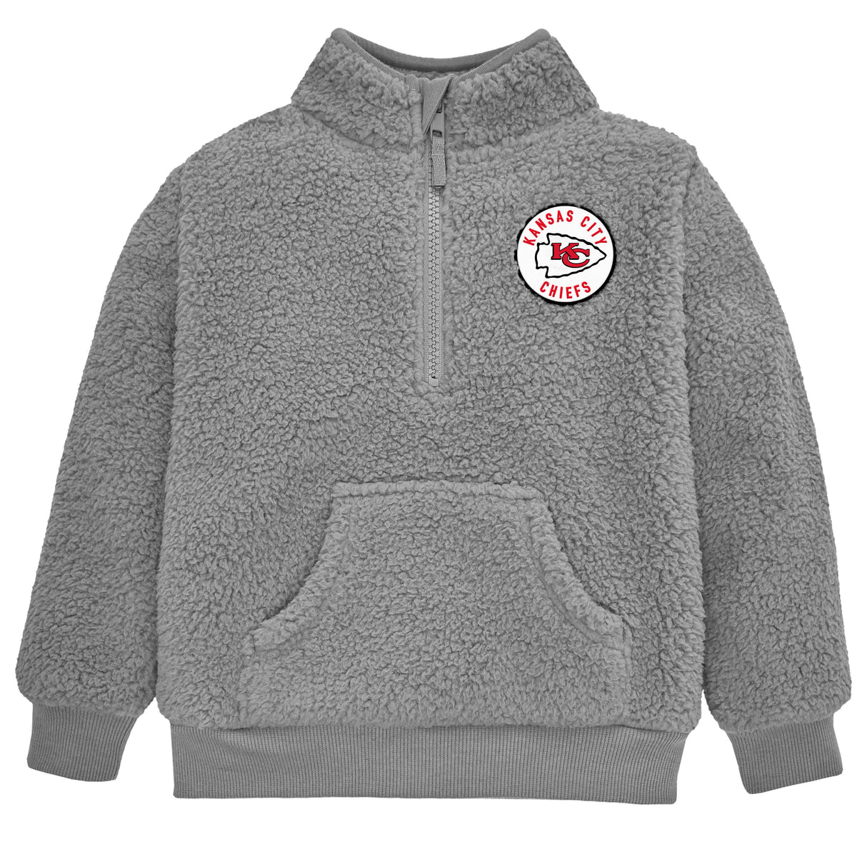 Infant & Toddler Boys Chiefs 1/4 Zip Sherpa Top