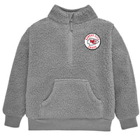 Infant & Toddler Boys Chiefs 1/4 Zip Sherpa Top