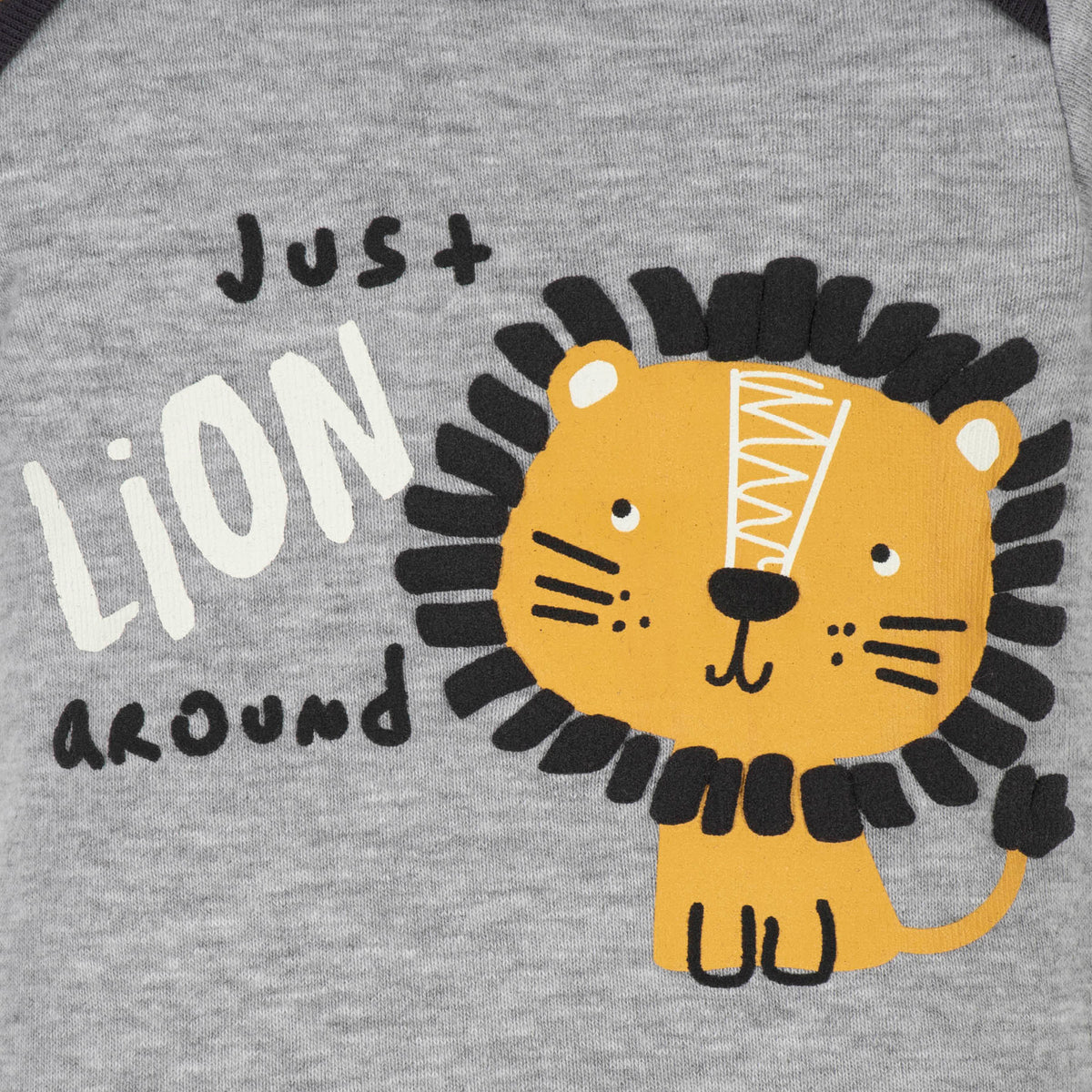 3-Piece Baby Boys Lion Bodysuit, Pant, and Cap Set, view 3