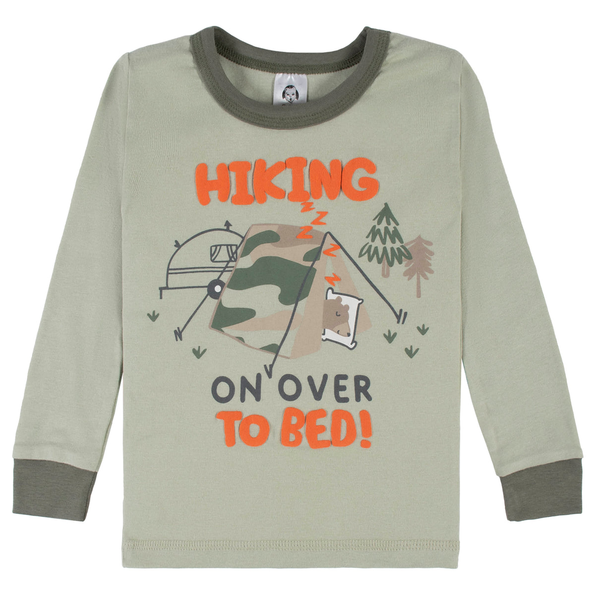 4-Piece Infant & Toddler Boys Camping Fun Snug Fit Cotton Pajamas, view 2