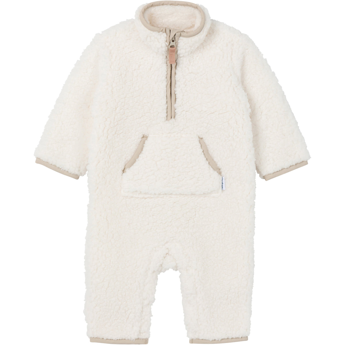Baby Boys Ivory Fleece Romper