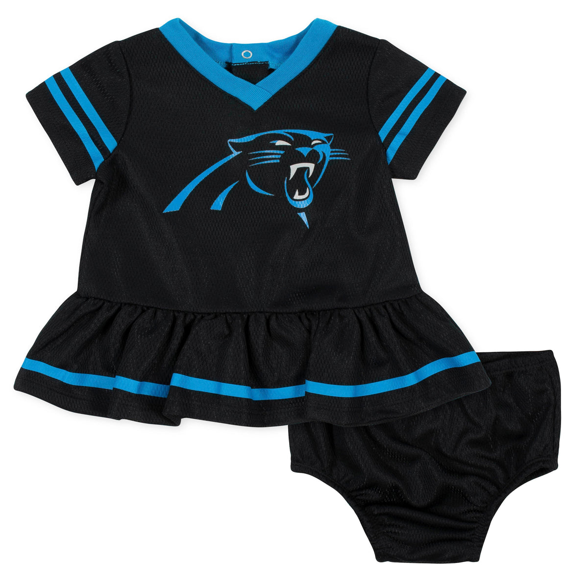 Baby Girls Carolina Panthers Cheerleader Dress and Panty Set