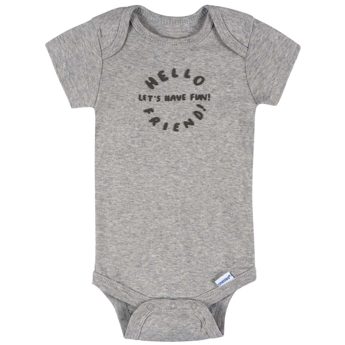 8-Pack Baby Boys Hello Friends Short Sleeve Onesies Bodysuits, view 2