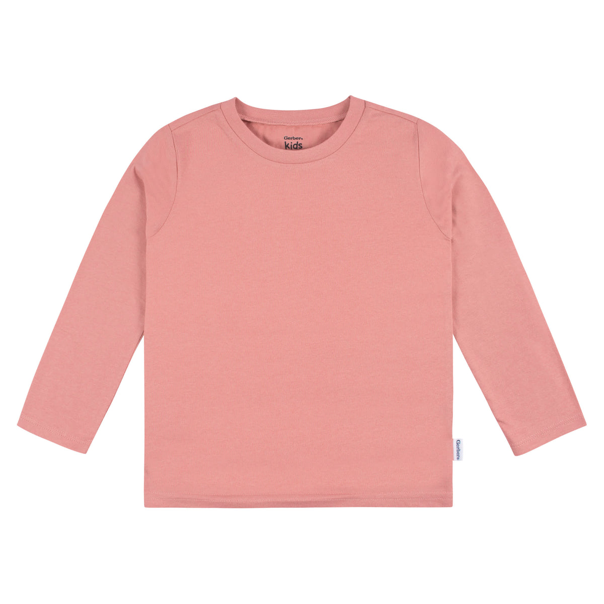 5-Pack Baby & Toddler Mauve Pink Premium Long Sleeve T-Shirts, view 2
