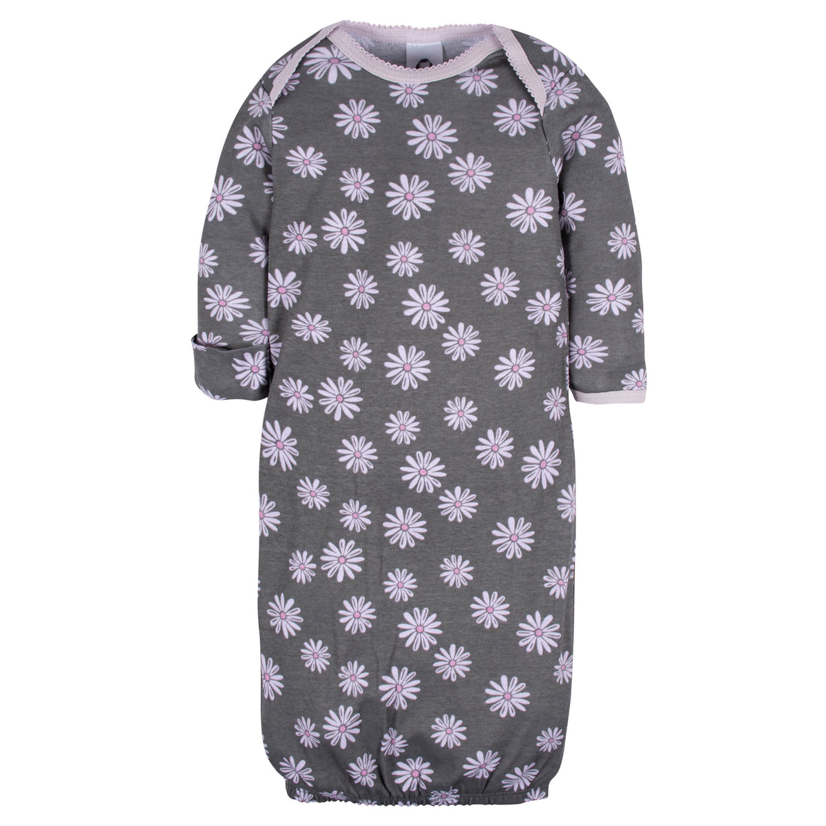 4-Pack Baby Girls Lavender Garden Gowns, view 6