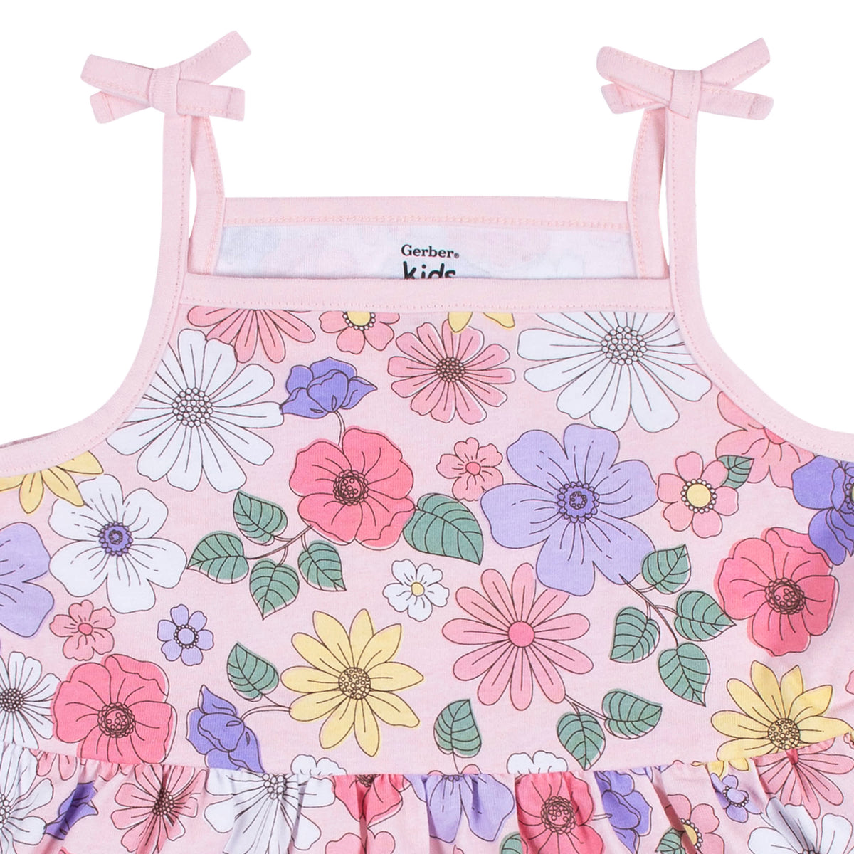 2-Pack Infant & Toddler Girls Pink Floral Knit Dresses, view 3