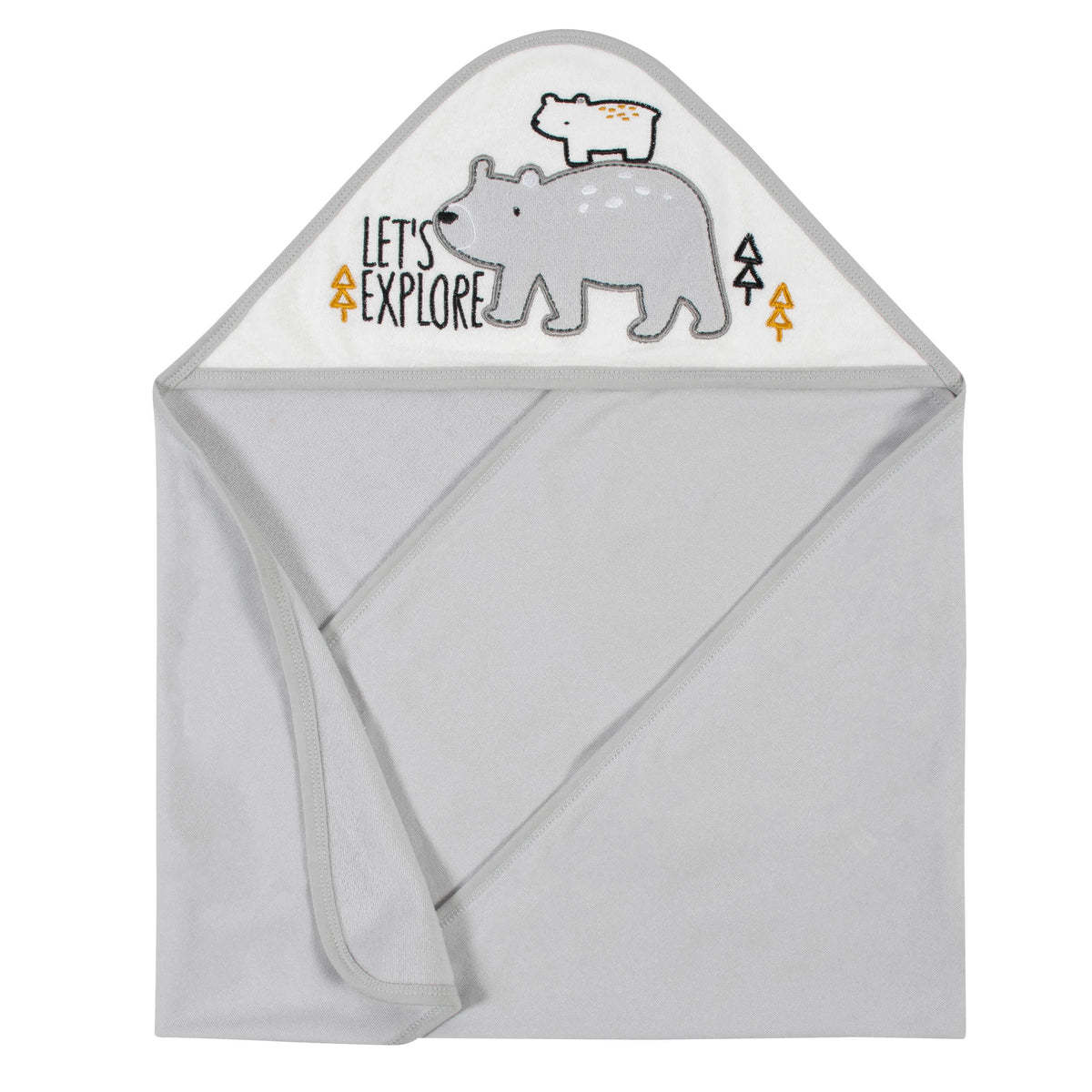2-Pack Baby Boys Bear Hooded Towels, view 3