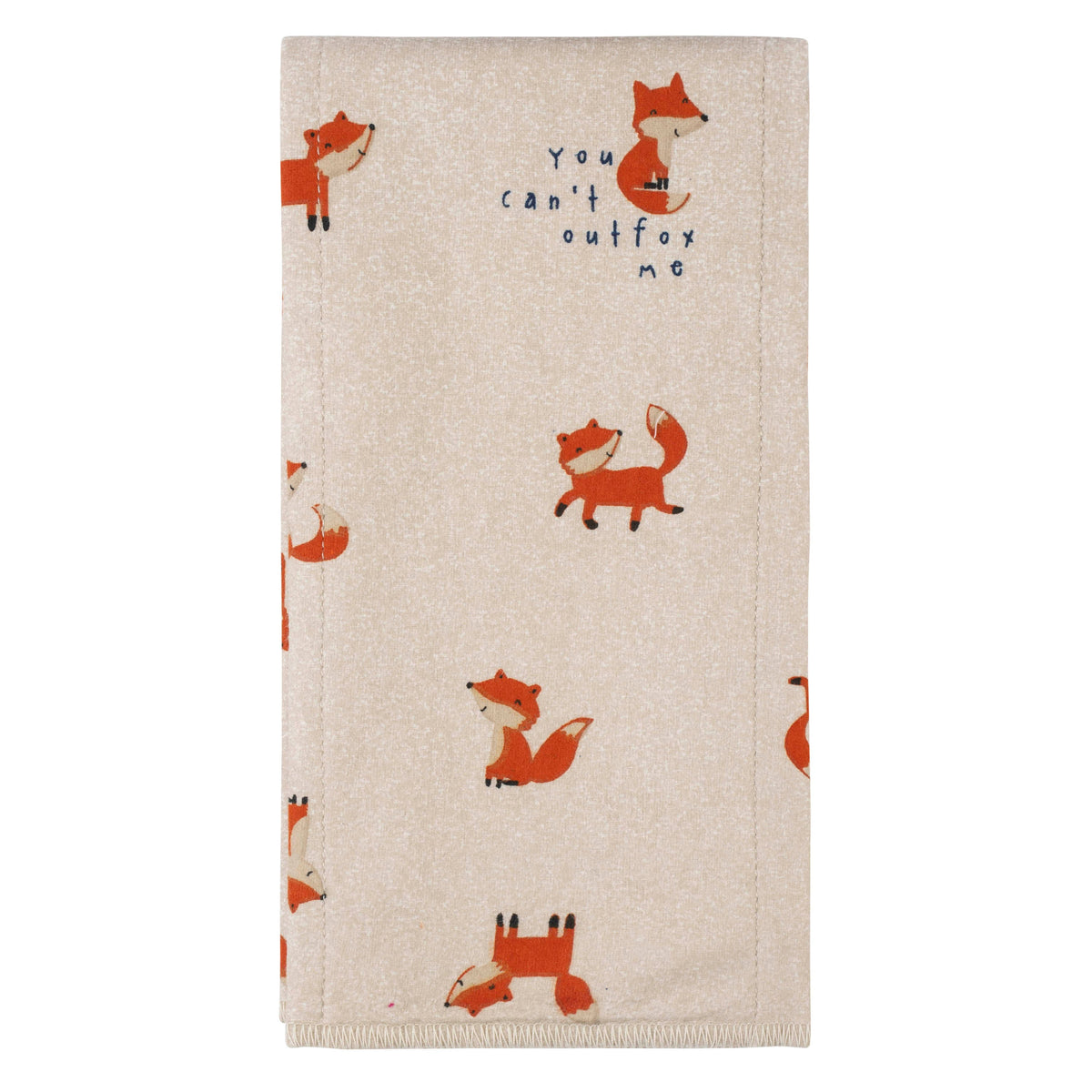 4-Pack Baby Boys Fox Flannel Burp Cloths, view 2
