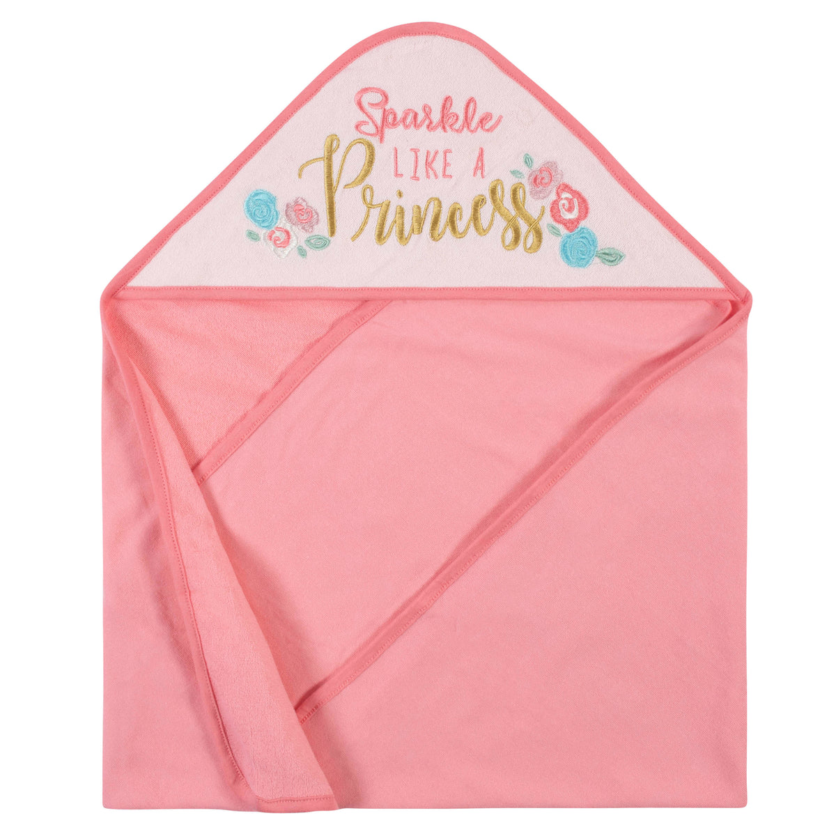 12-Piece Baby Neutral Princess Hooded Towels & Washcloths Set, view 2