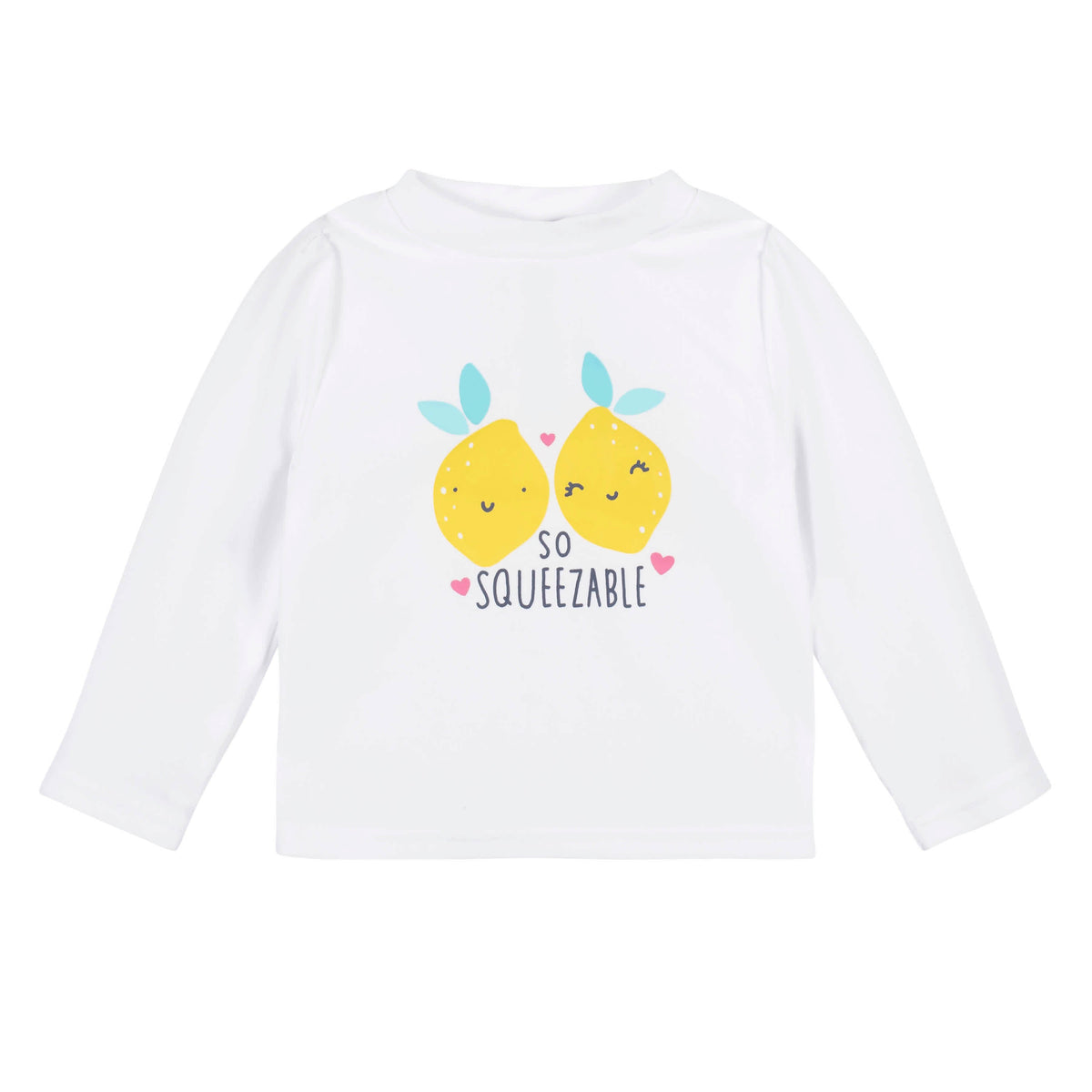 2-Piece Baby & Toddler Girls Lemon Squeeze Rash Guard & Swim Bottoms Set, view 4