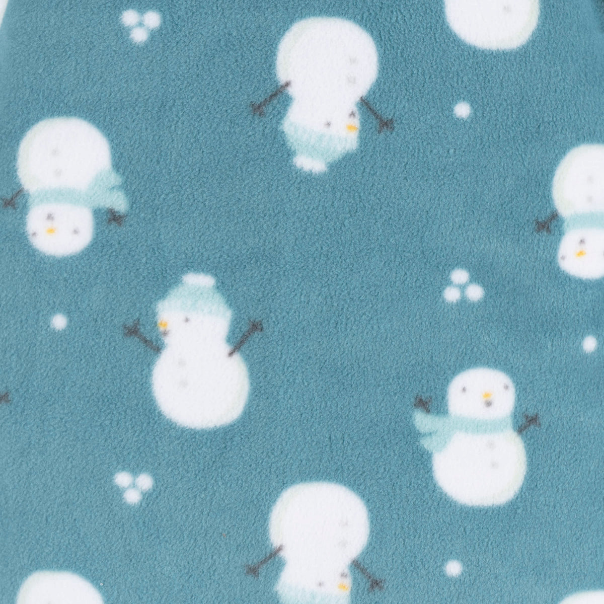 2-Pack Baby & Toddler Neutral Blue Winter Items Fleece Pajamas, view 5