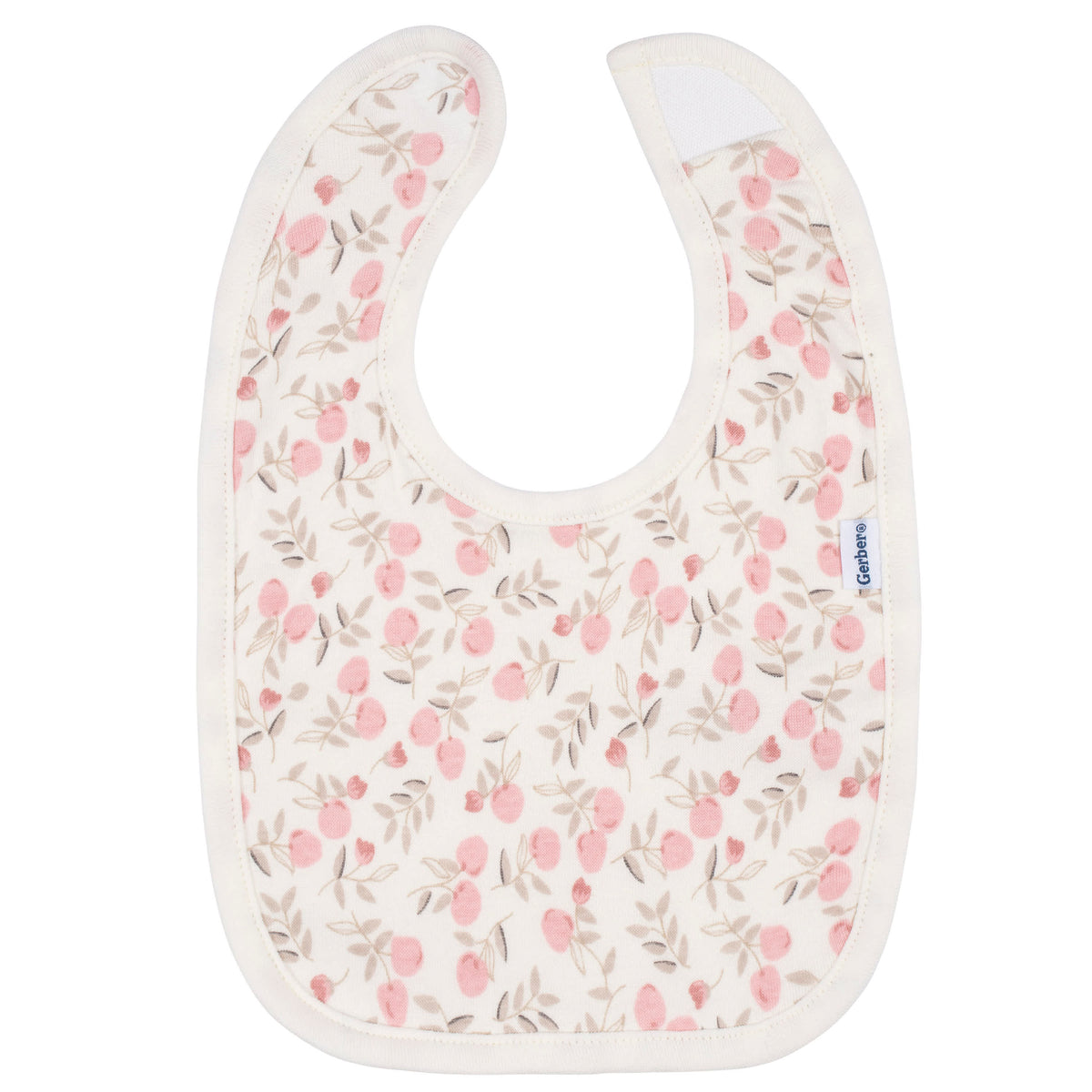 3-Piece Baby Girls Appley Sweet Bibs & Burpcloth Set, view 3