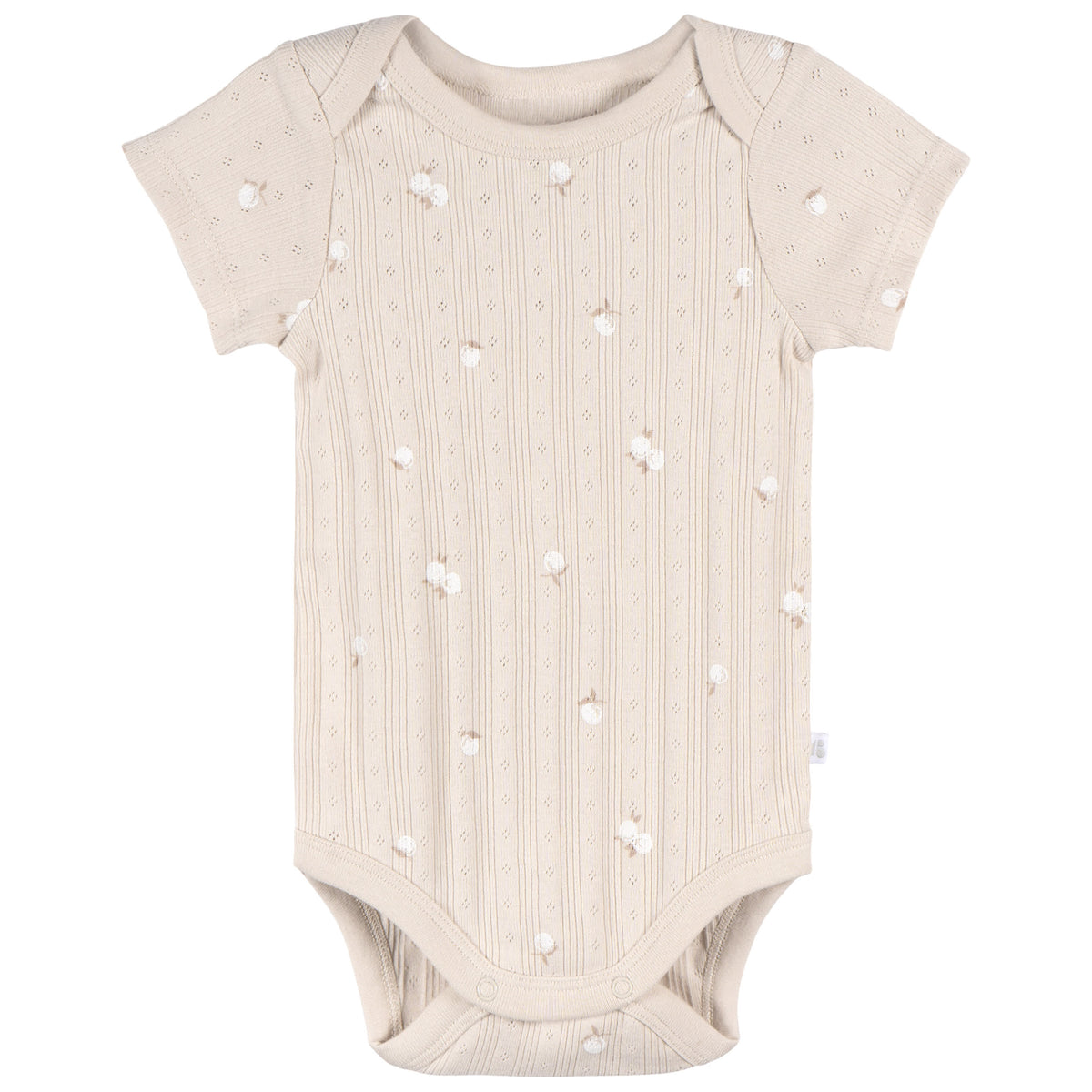 3-Piece Baby Neutral Tan/Brown Bodysuit Set, view 2