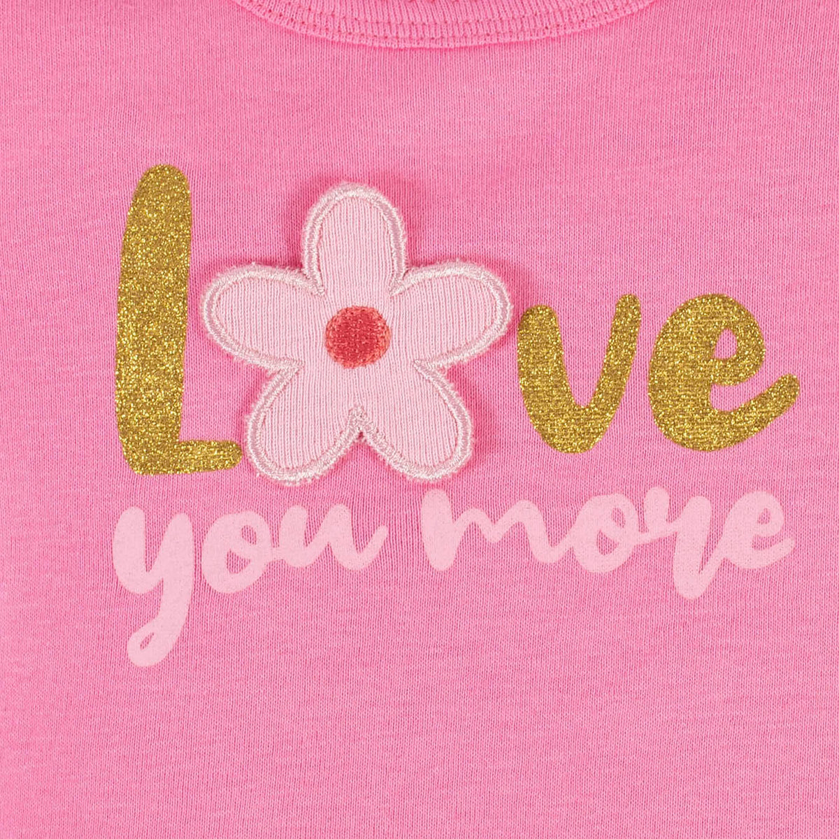 4-Piece Baby Girls Summer Blossom Onesies Bodysuit, Tee, Skort & Pant Set, view 3