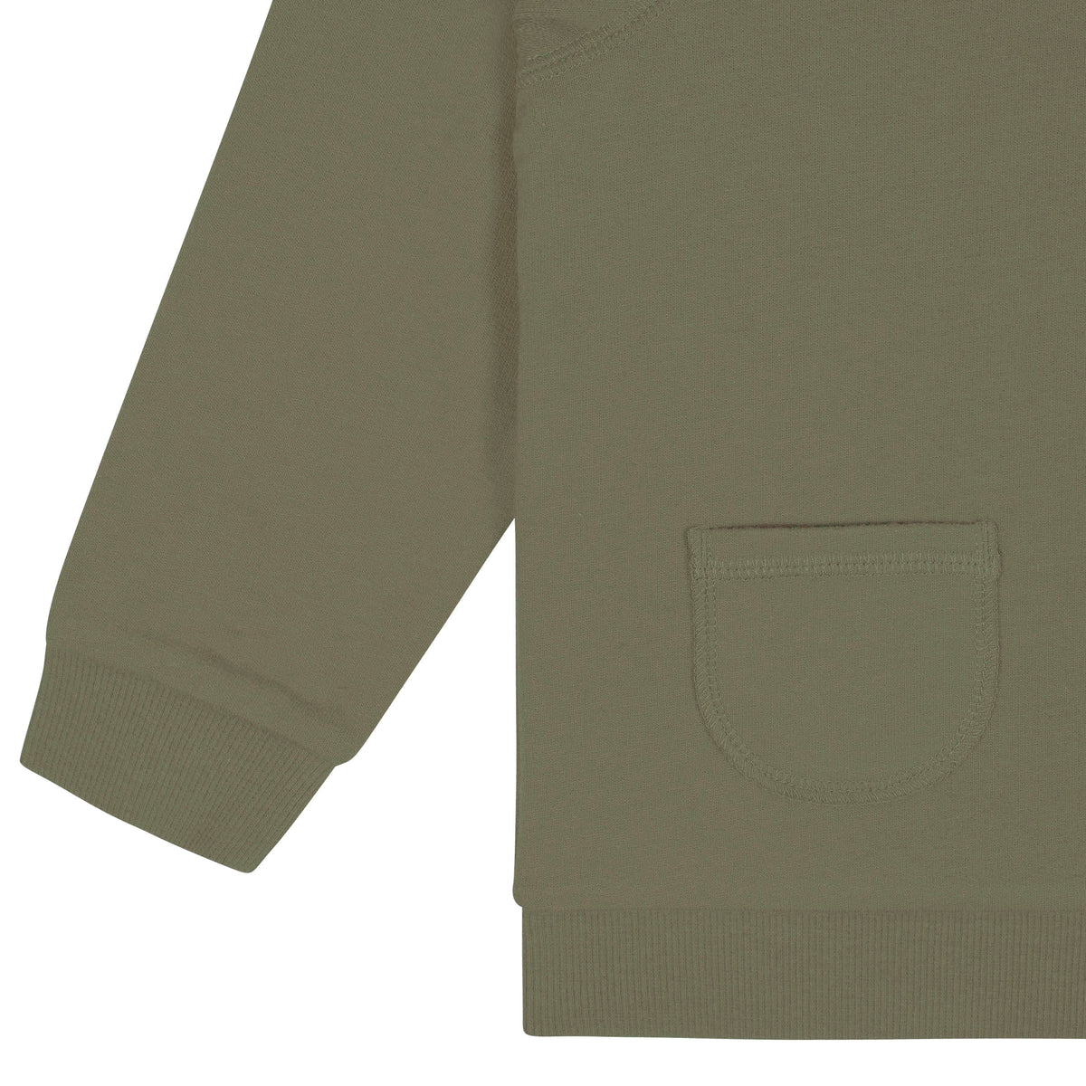 2-Piece Infant & Toddler Boys Sage Green French Terry Pullover & Jogger Set, view 3