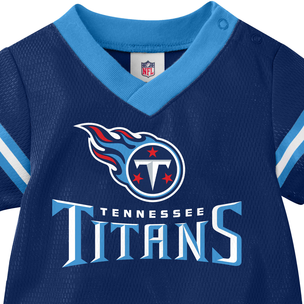 Baby Boys Titans Short Sleeve Jersey Bodysuit, view 5