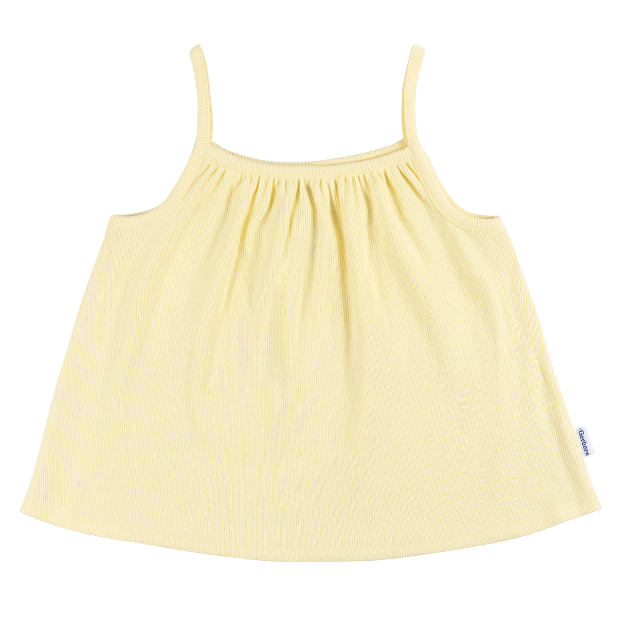 2-Piece Infant and Toddler Girls Yellow Tank Top & Shorts Set, view 2