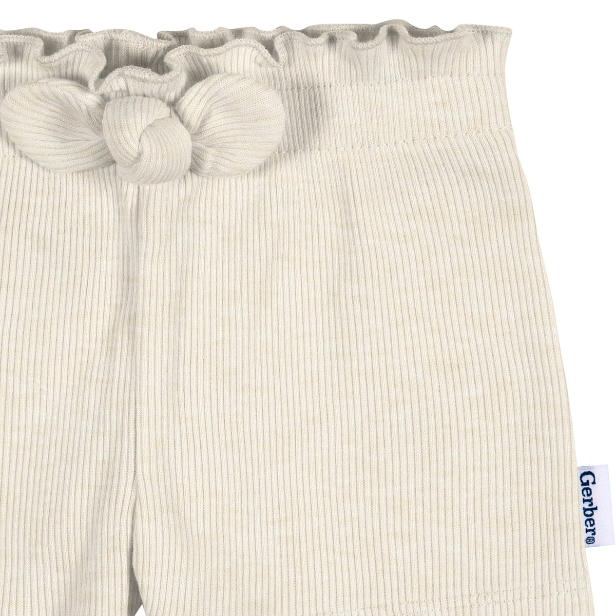 3-Pack Baby & Toddler Girls Navy/Oatmeal/Aqua Pull-On Knit Short, view 5