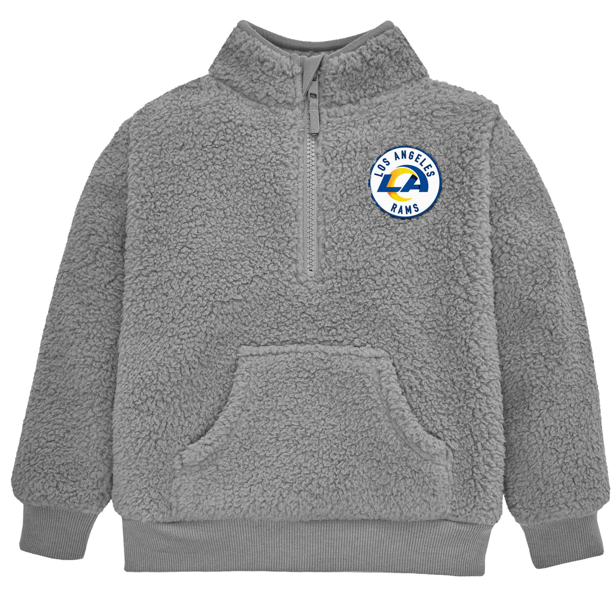 Infant & Toddler Boys Rams 1/4 Zip Sherpa Top