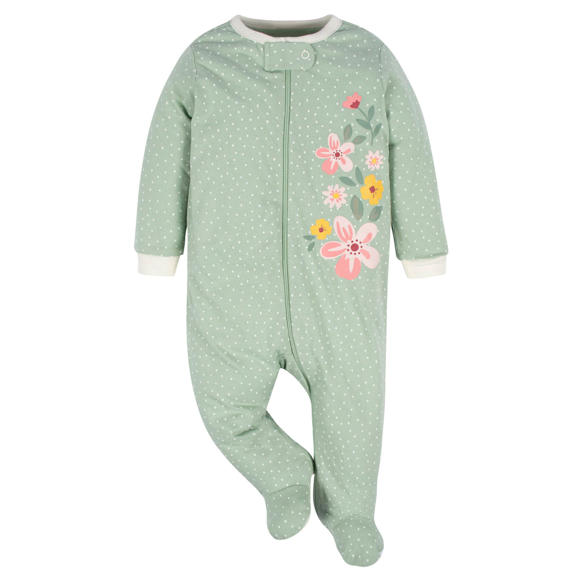 4-Pack Baby Girls Golden Floral Sleep 'N Plays, view 5