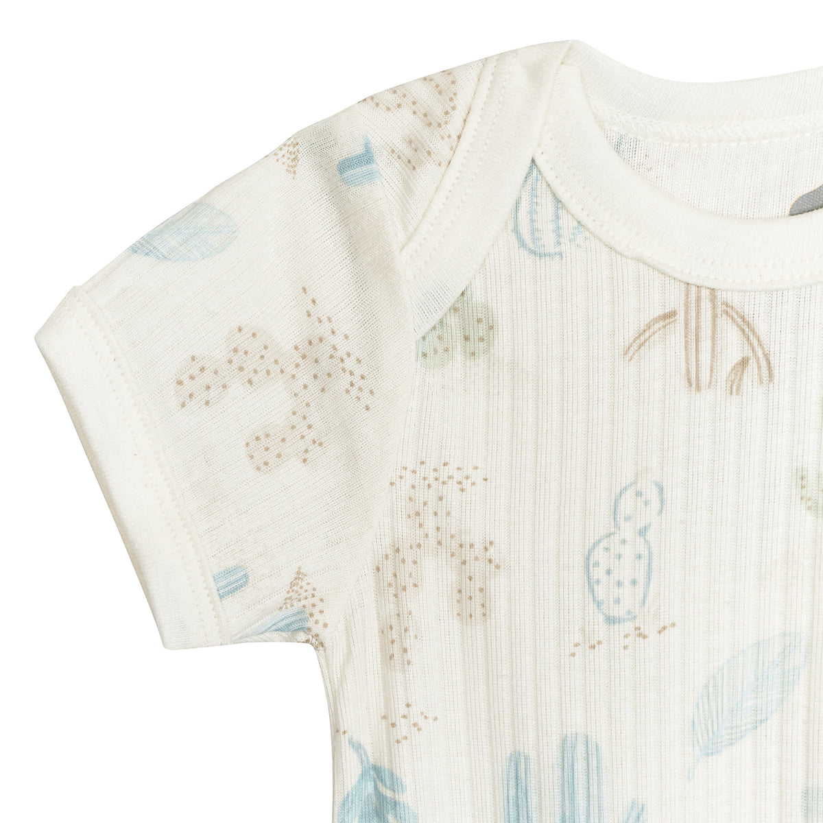 3-Pack Baby Boys Desert Cactus Short Sleeve Bodysuits, view 4