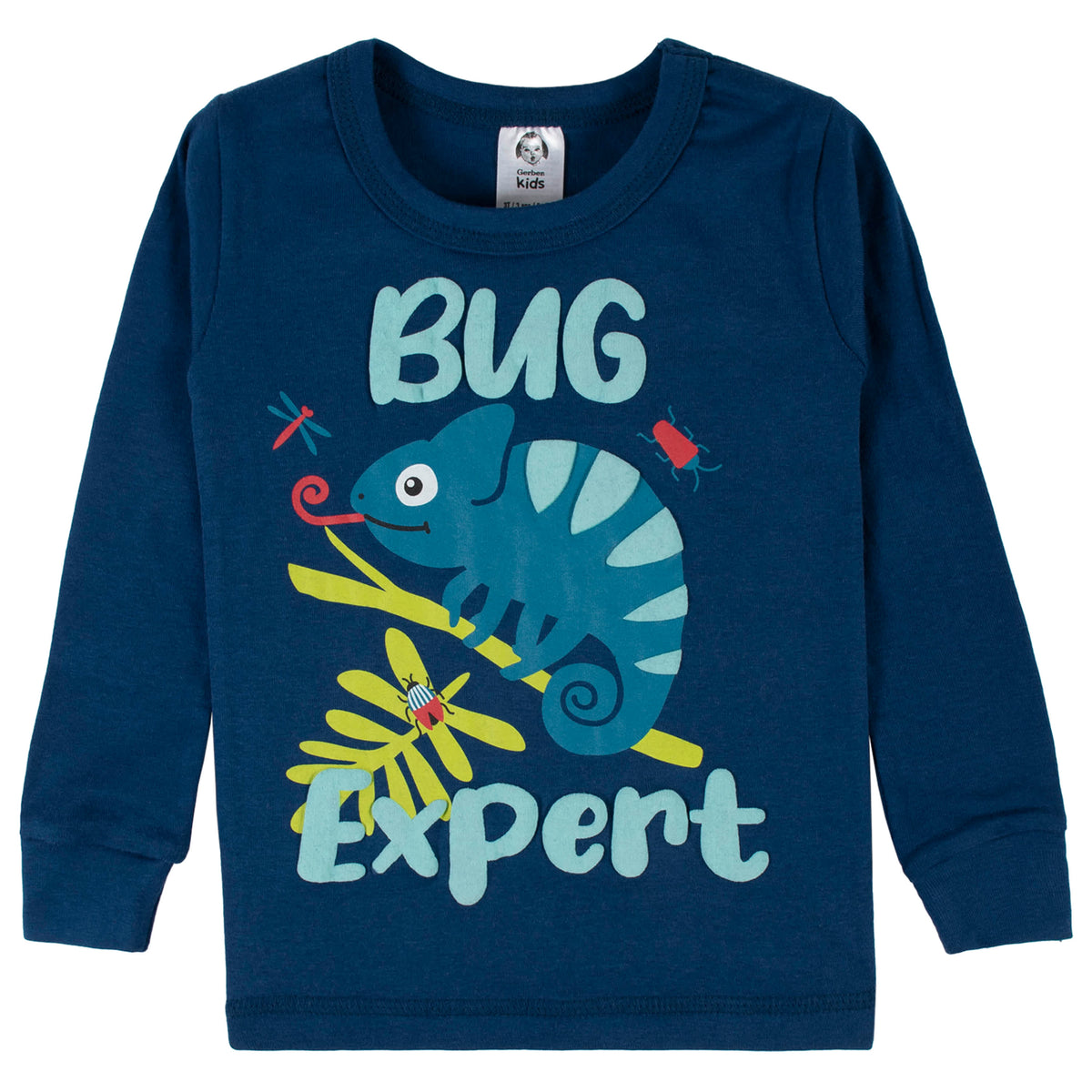 4-Piece Infant & Toddler Boys Bug Expert Snug Fit Cotton Pajamas, view 2