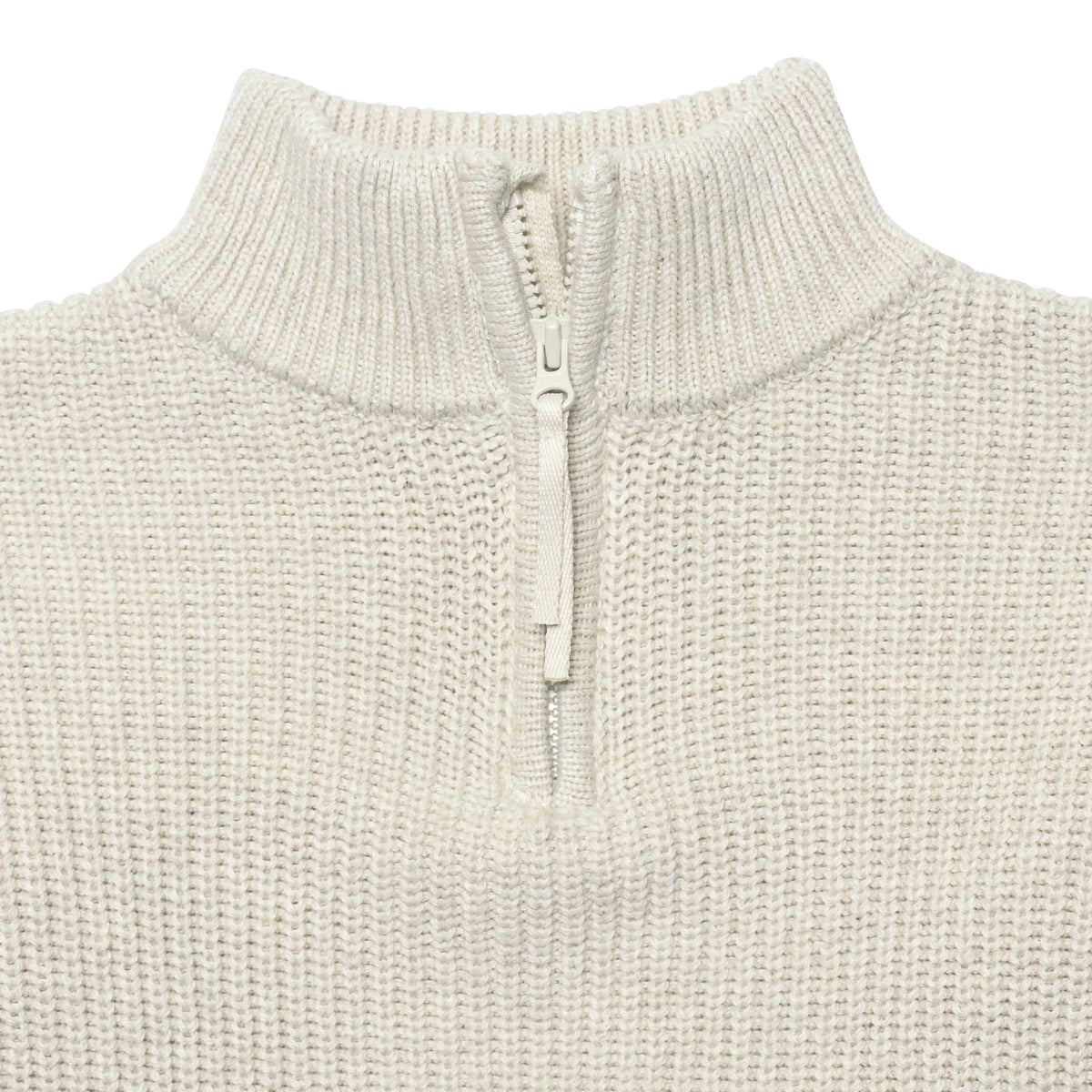 Infant & Toddler Boys Oatmeal Heather Zip Front Sweater, view 5