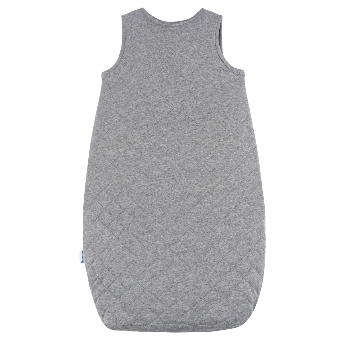 Baby Neutral Grey Heather Quilted Jersey Wearable Blanket, view 2