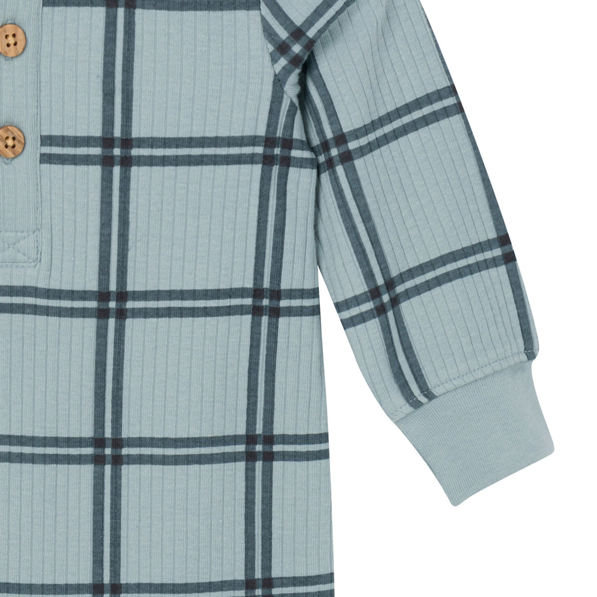 Baby Boys Plaid Romper, view 3