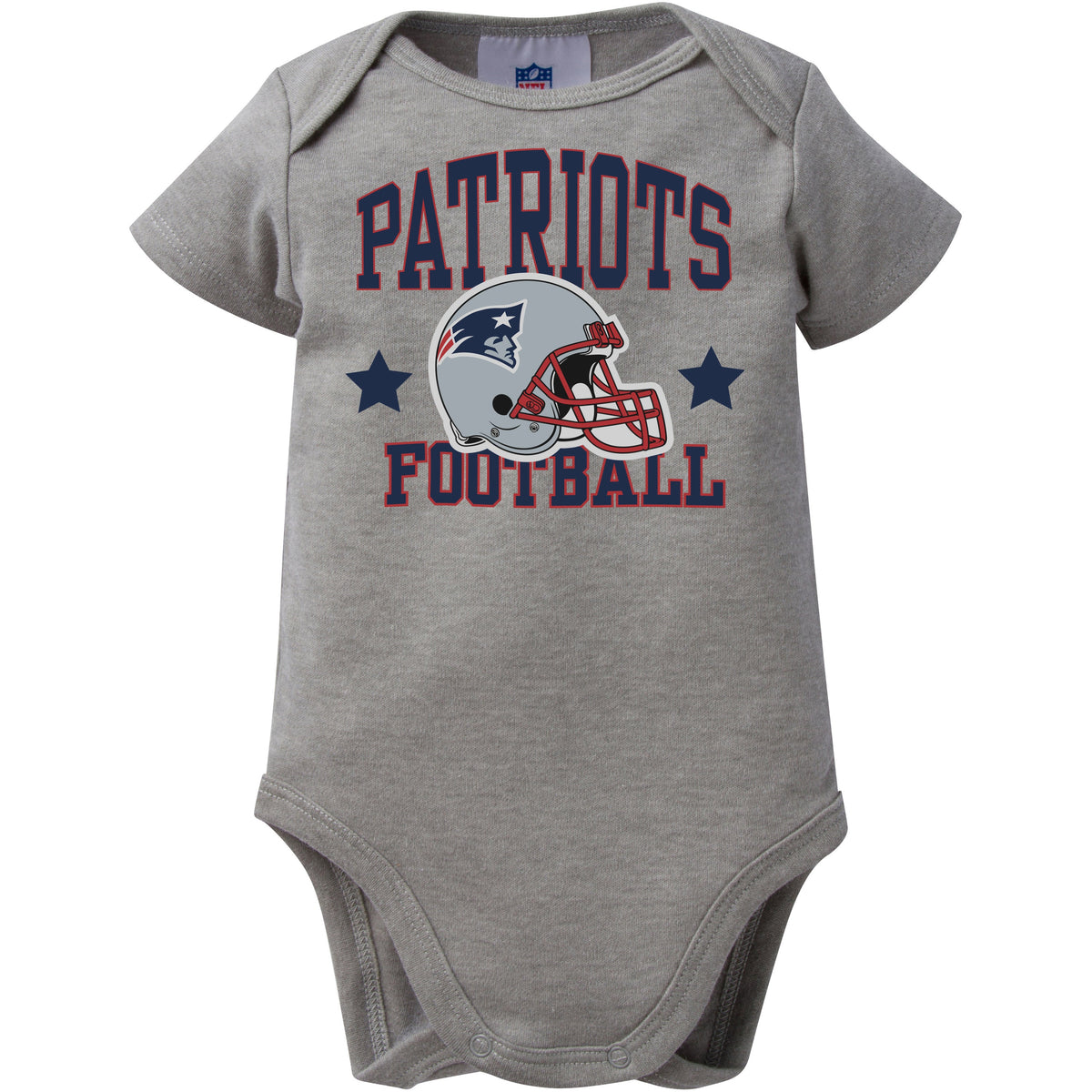 NFL New England Patriots Heather Grey Bodysuit