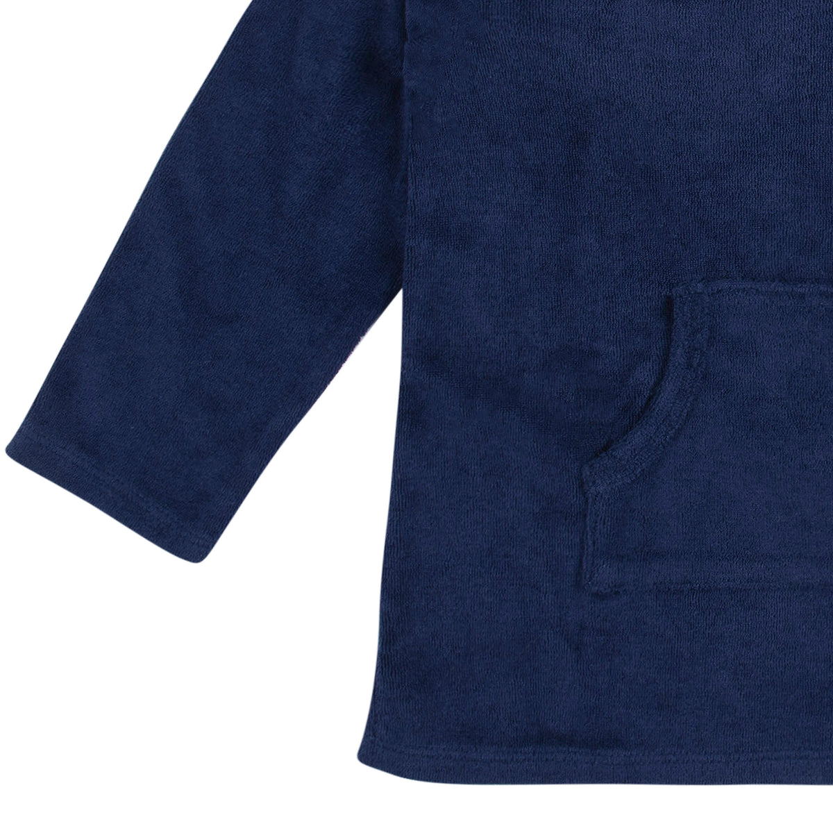 Baby & Toddler Navy Hooded Kangaroo Pocket Terry Coverup, view 8