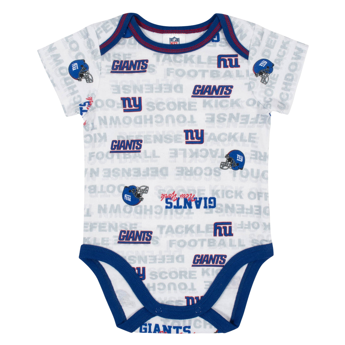 Baby Boys 3-Piece New York Giants Bodysuit, Cap, and Bib Set, view 2