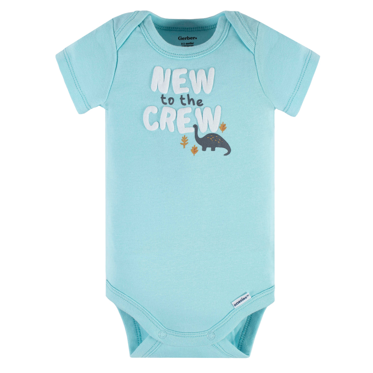 3-Piece Baby Boys Dino Blues Short Sleeve Onesies Bodysuits & Pants Set, view 3