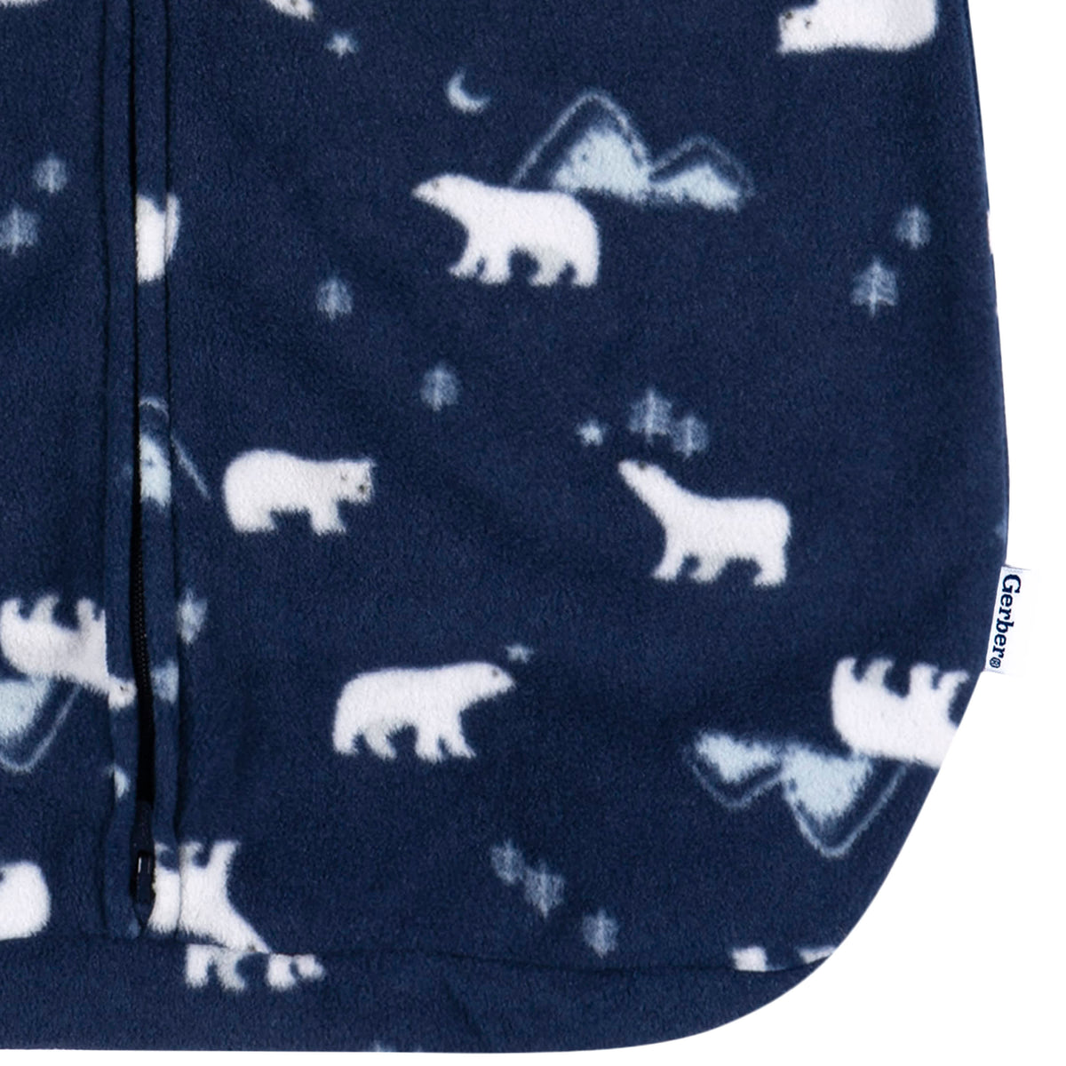 Baby Neutral Polar Bears Wearable Blanket, view 3