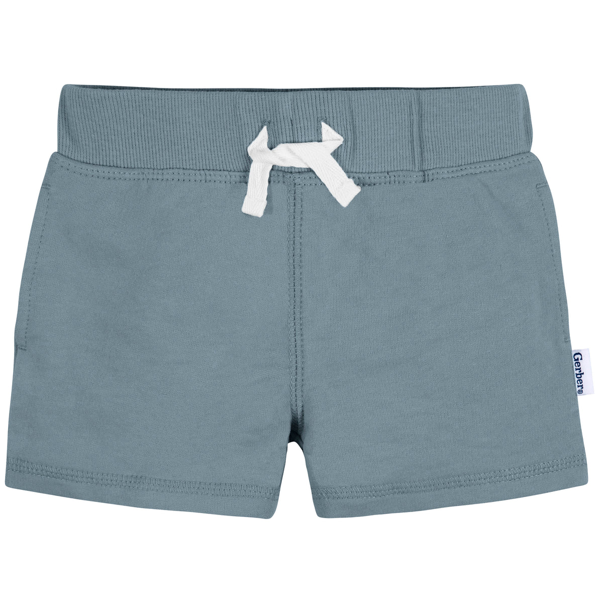 3-Pack Baby & Toddler Boys Green/Blue/Tan Knit Short, view 4