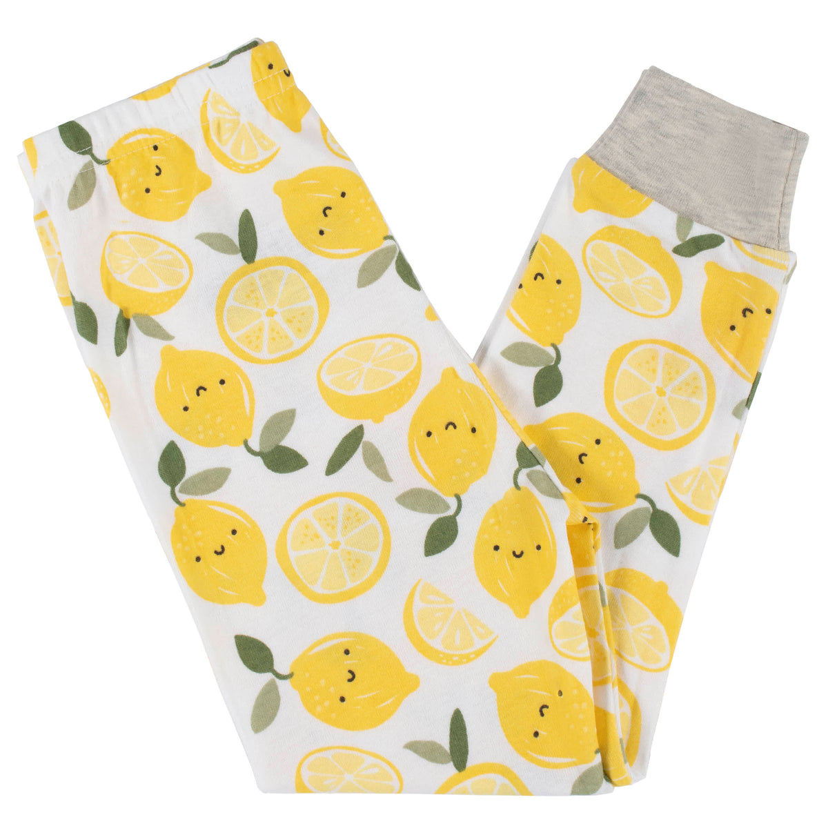 4-Piece Infant & Toddler Girls Lemon Squeeze Snug Fit Cotton Pajamas, view 5
