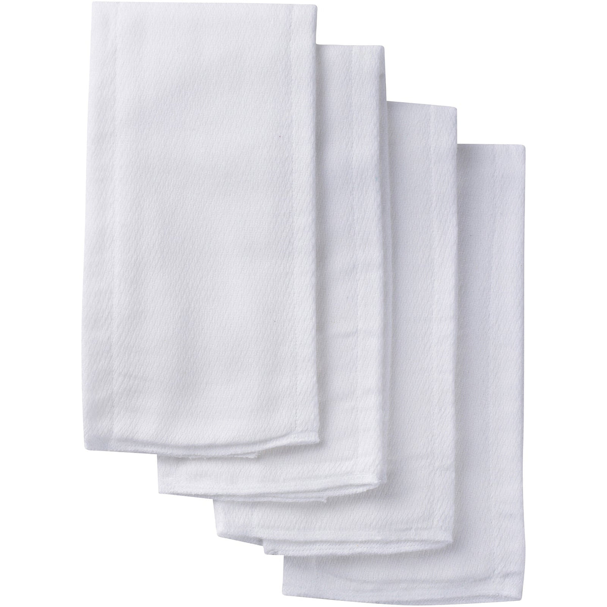 4-Pack Baby Neutral White Prefold Birdseye Diaper