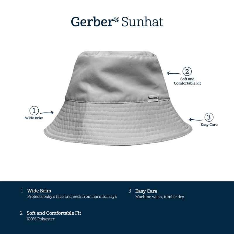 Toddler Neutral Navy Sun hat, view 4