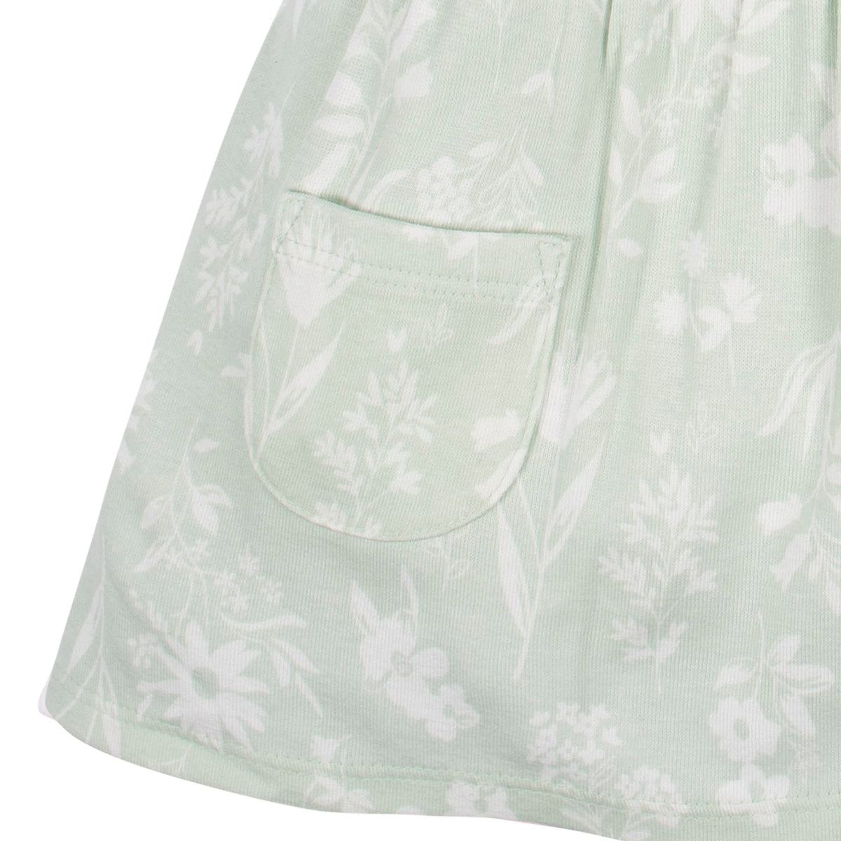 Baby Girls Wildflower Short Sleeve Pocket Dress, view 2