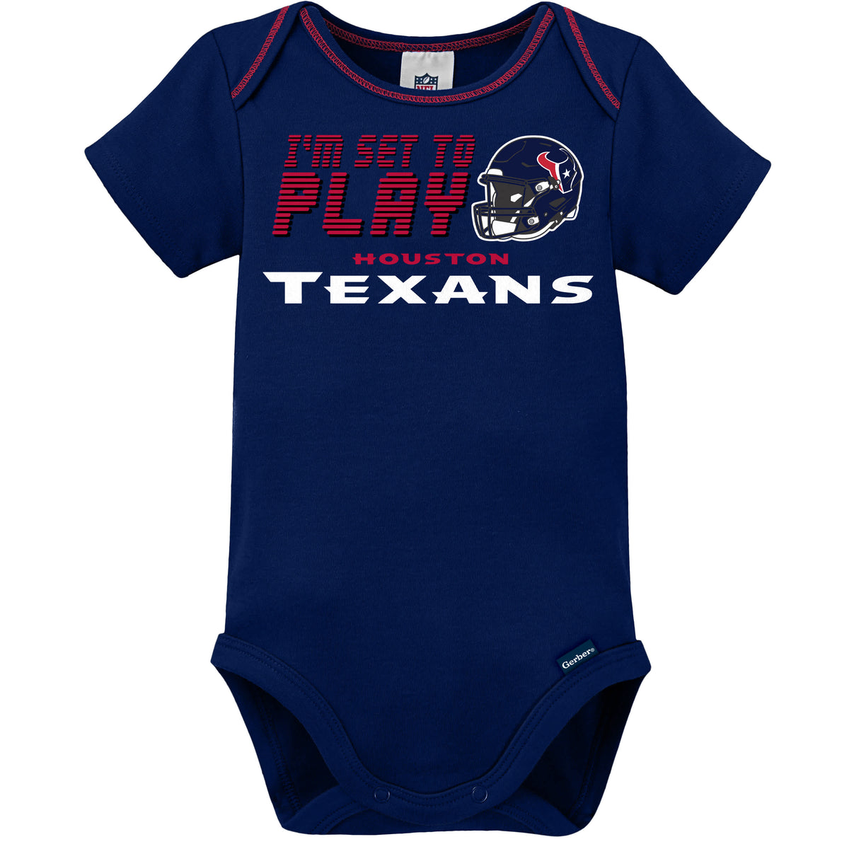 3-Piece Baby Boys Houston Texans Bodysuit, Sleep 'N Play & Cap Set, view 3