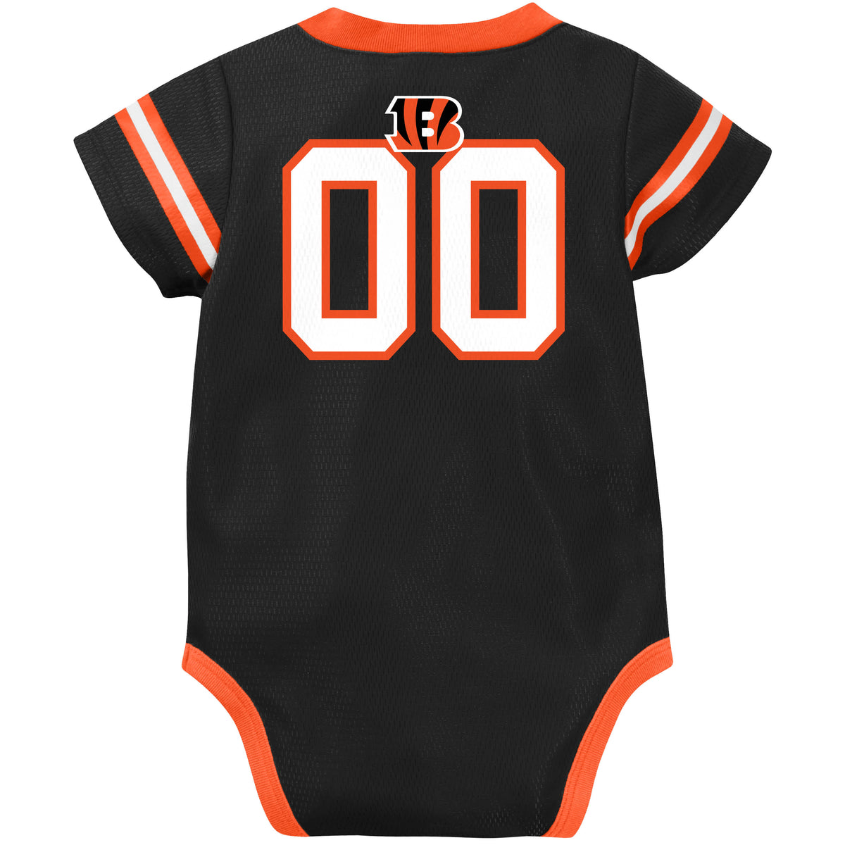 Baby Boys Bengals Short Sleeve Jersey Bodysuit, view 4